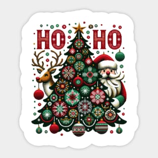 Funny Ho Ho Santa Sticker